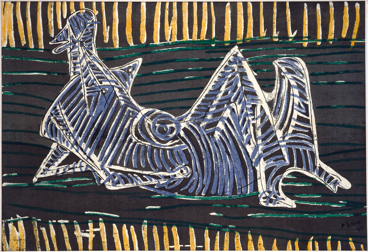 Reclining Figure on Linen
