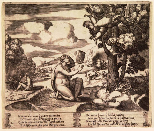 Cupid Flies Away from Psyche