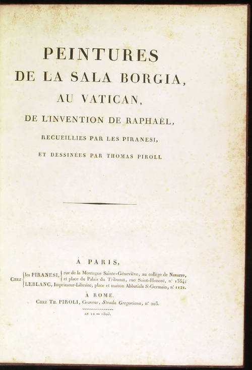Pitture della Sala Borgia, al Vaticano...