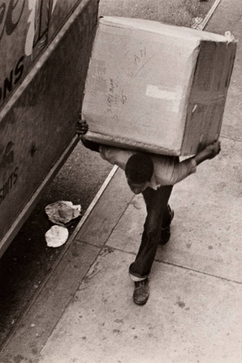 Untitled #10, Man Carrying Carton
