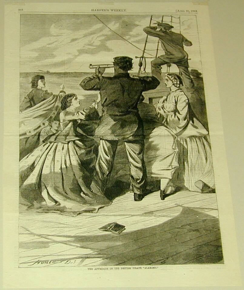 The Approach of the British Pirate "Alabama"