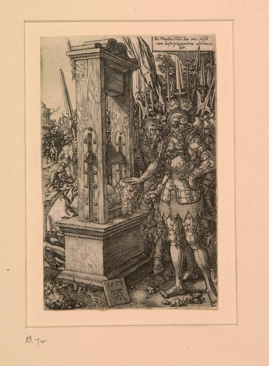 Titus Manlius Having His Son Beheaded