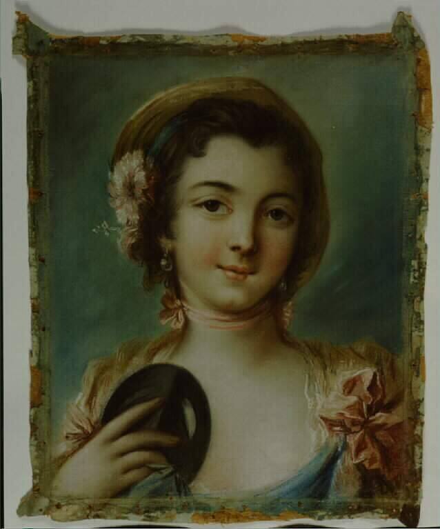 Portrait of a Woman with a Mask
