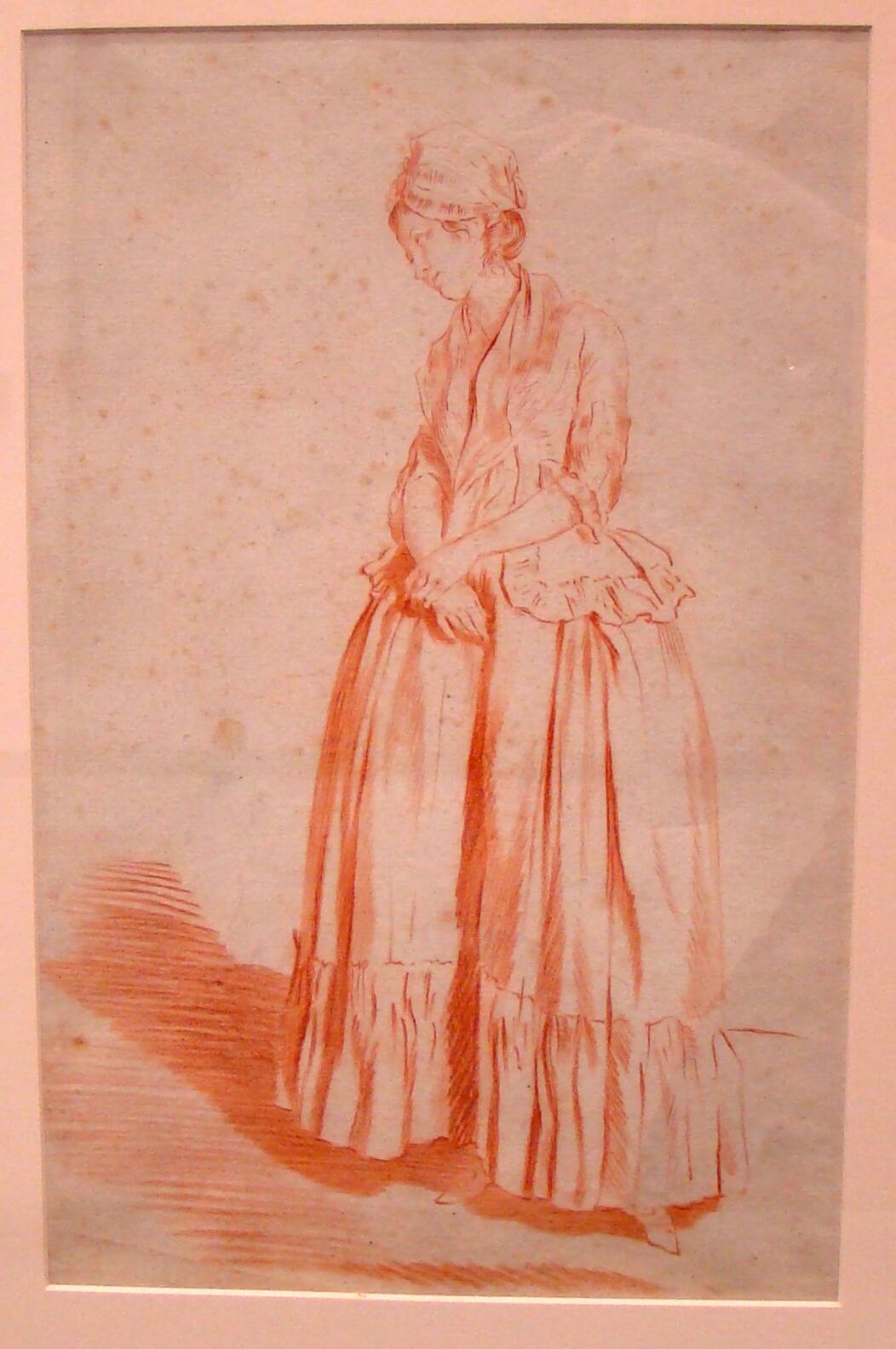 A Lady Standing (verso)