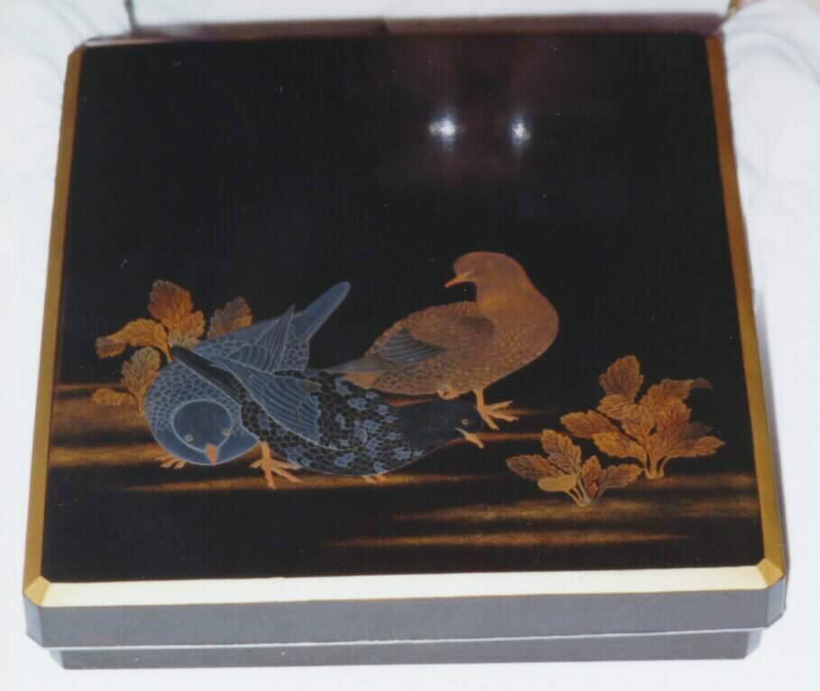 Writing Box with Design of Doves