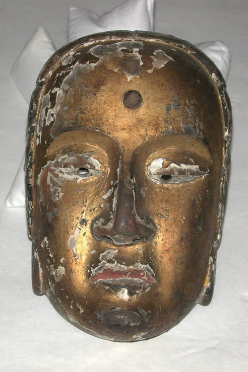 Provincial mask of the Buddha Shaka for a Buddhist ritual (Gyôdô)
