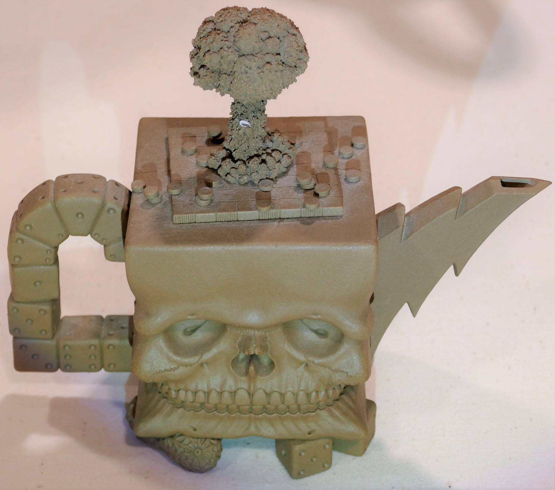 Cube Skull Teapot, Variation #15