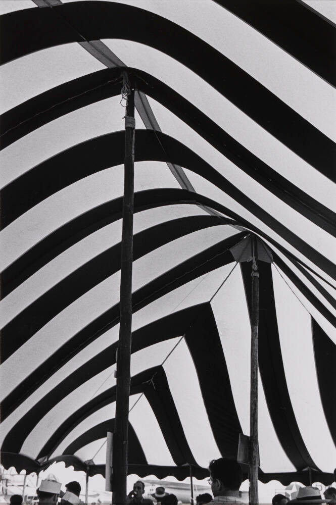 Untitled (Striped tent)