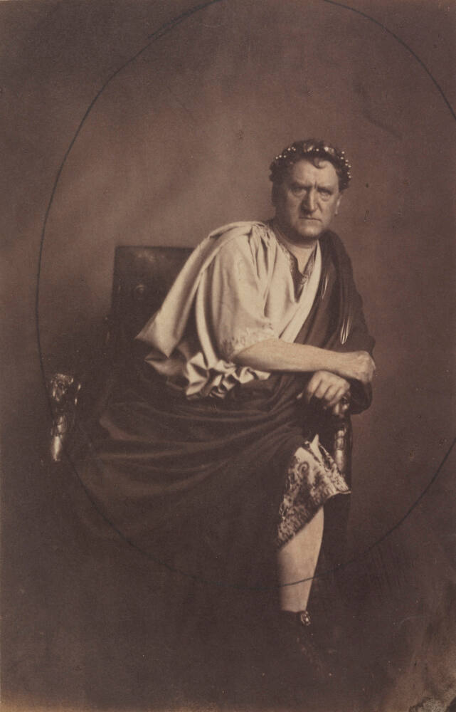 Portrait of Jean-Baptiste Provost, in the role of the emperor Claude in the play Valeria	