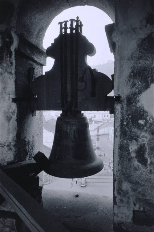 Bell on Top of Museu da Inconfindencia, Ouro Preto, Minas, Gerais, Brazil, Paca Tiradentes Below