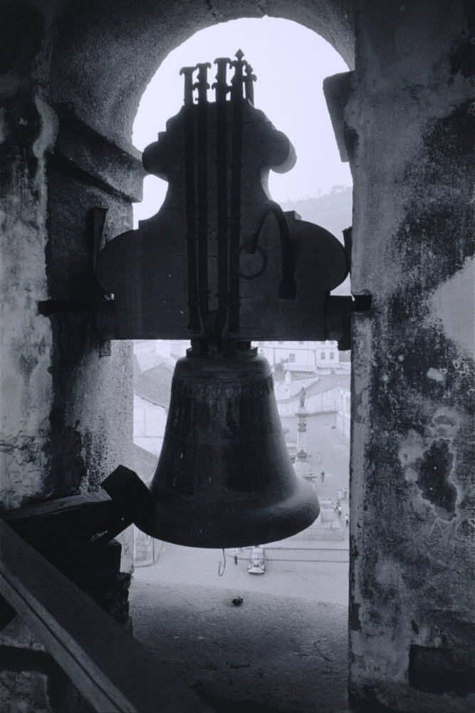 Bell on Top of Museu da Inconfindencia, Ouro Preto, Minas, Gerais, Brazil, Paca Tiradentes Below