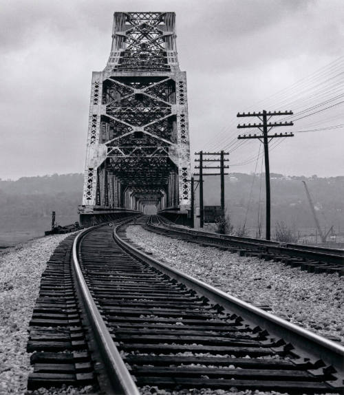 The Pittsburgh and Lake Erie RR Bridge, Ohio River, Beaver County, Pennsylvania