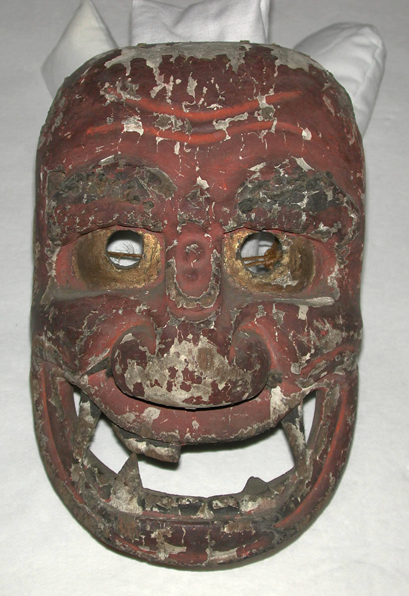 Folk mask of a demon god (Kishin type), for an exorcism ritual