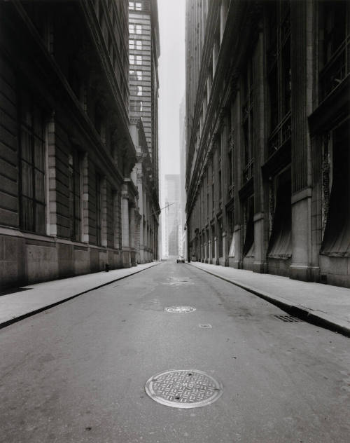 Pine Street on a Sunday, New York