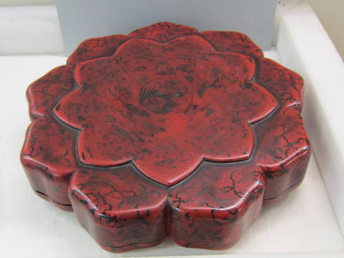 Serving Box and Lid, Fitted with Small Trays
