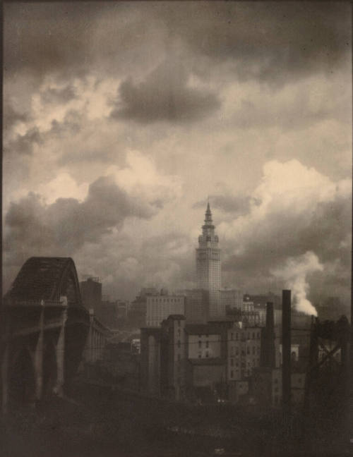 Terminal Tower and High Level Bridge, Cleveland