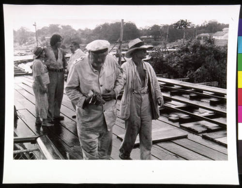 Klaus Kinski and Man on Platform