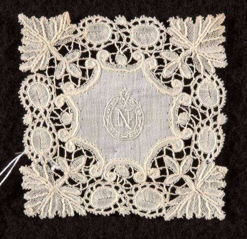 Lace Square with Initial N