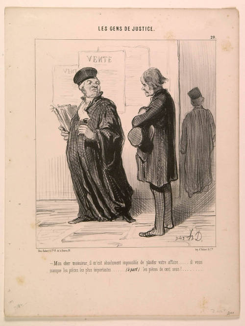 The Refusal (Mon cher Monsieur, impossible de plaide votre affaire)