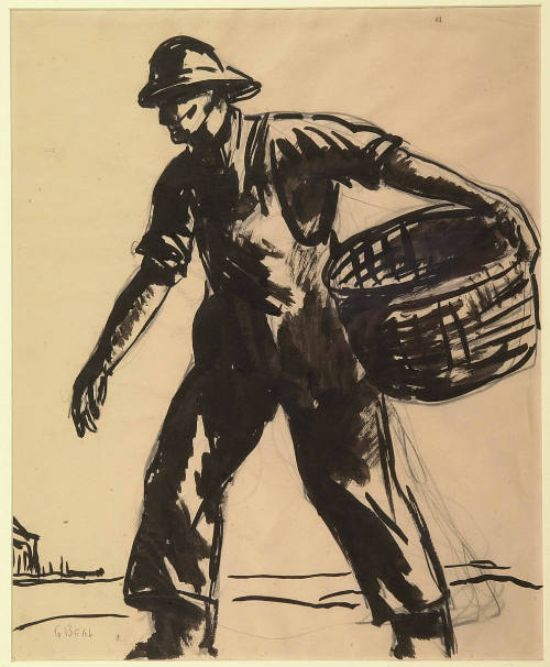 Fisherman with Basket