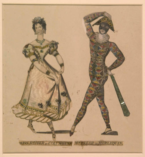 Miss Romer as Columbine and Mr. Ellar as Harlequin