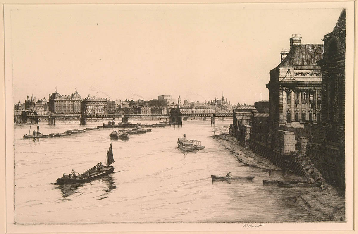 Victoria Embankment from the Country Hall