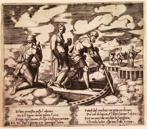 Psyche is Rowed Over the Styx by Charon