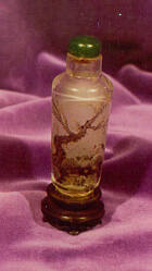 Snuff bottle with stopper and stand