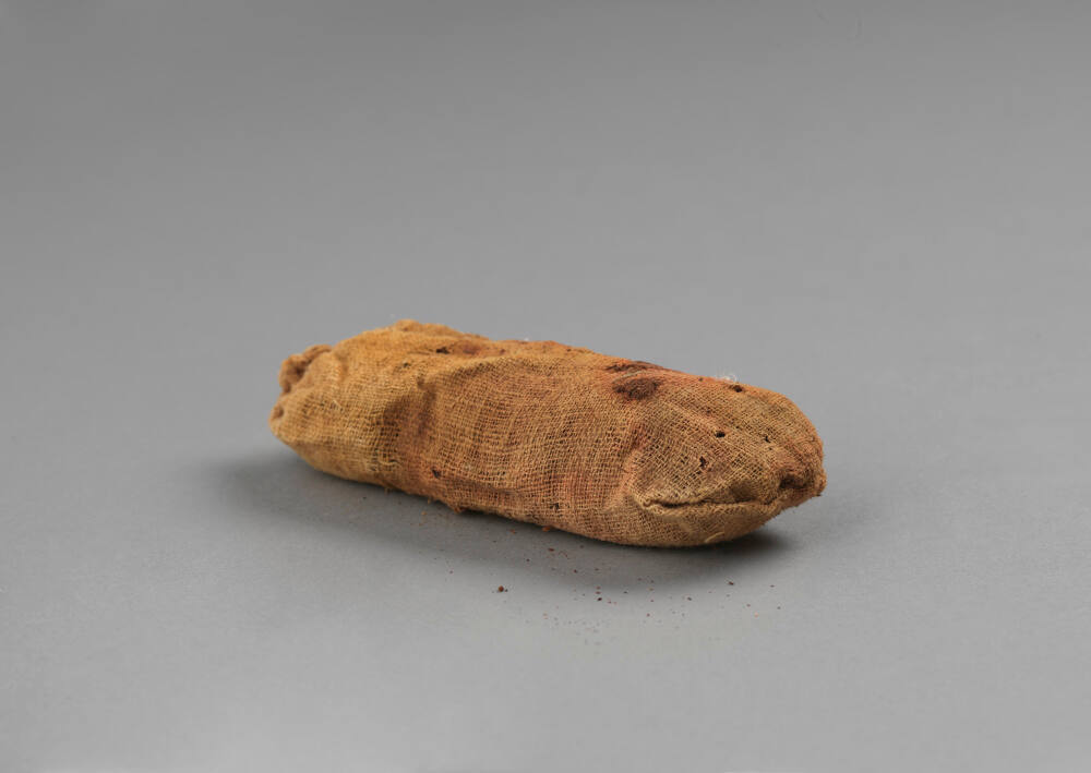 Large bag of burnt grain