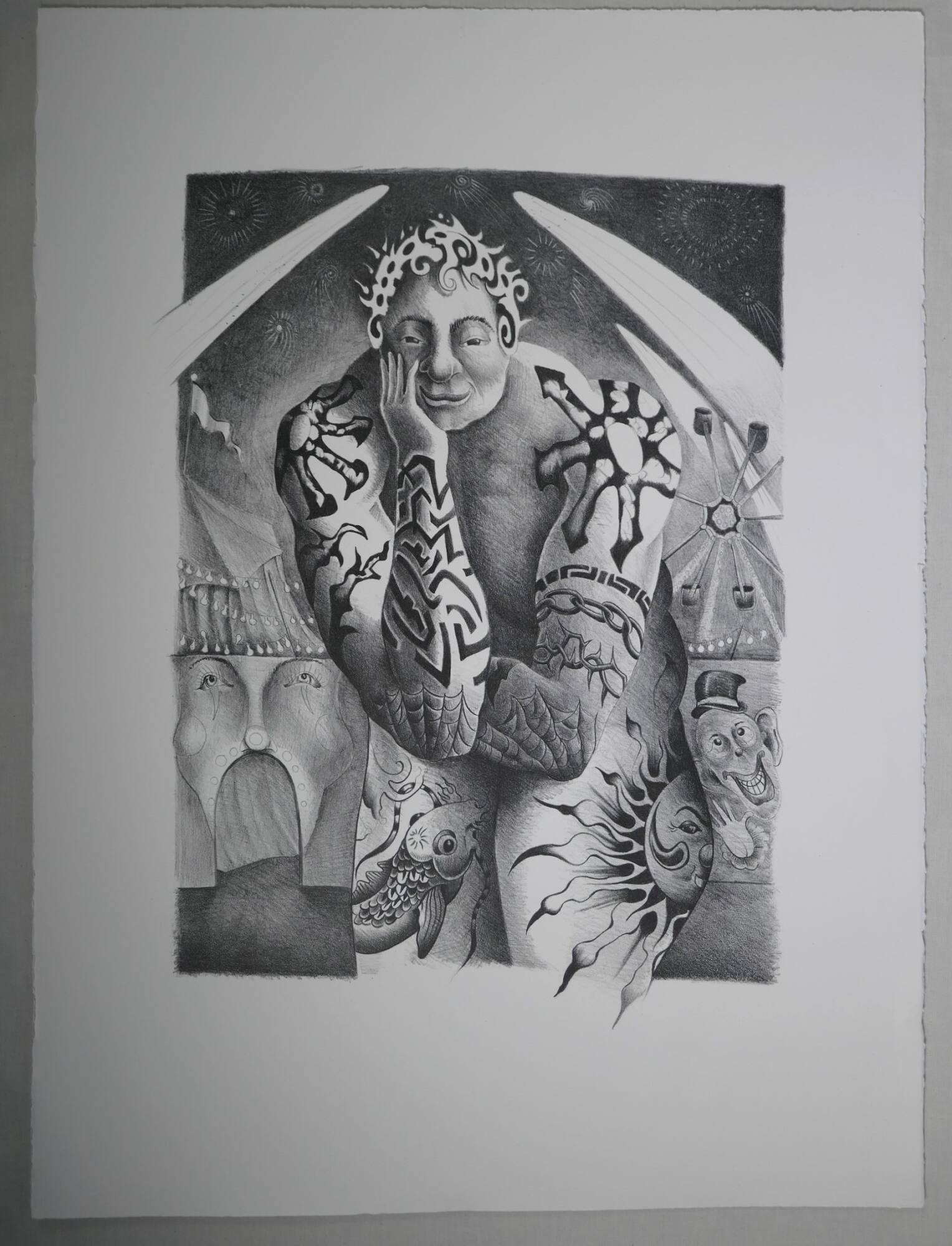 Tattooed Guy from The Entertainer series