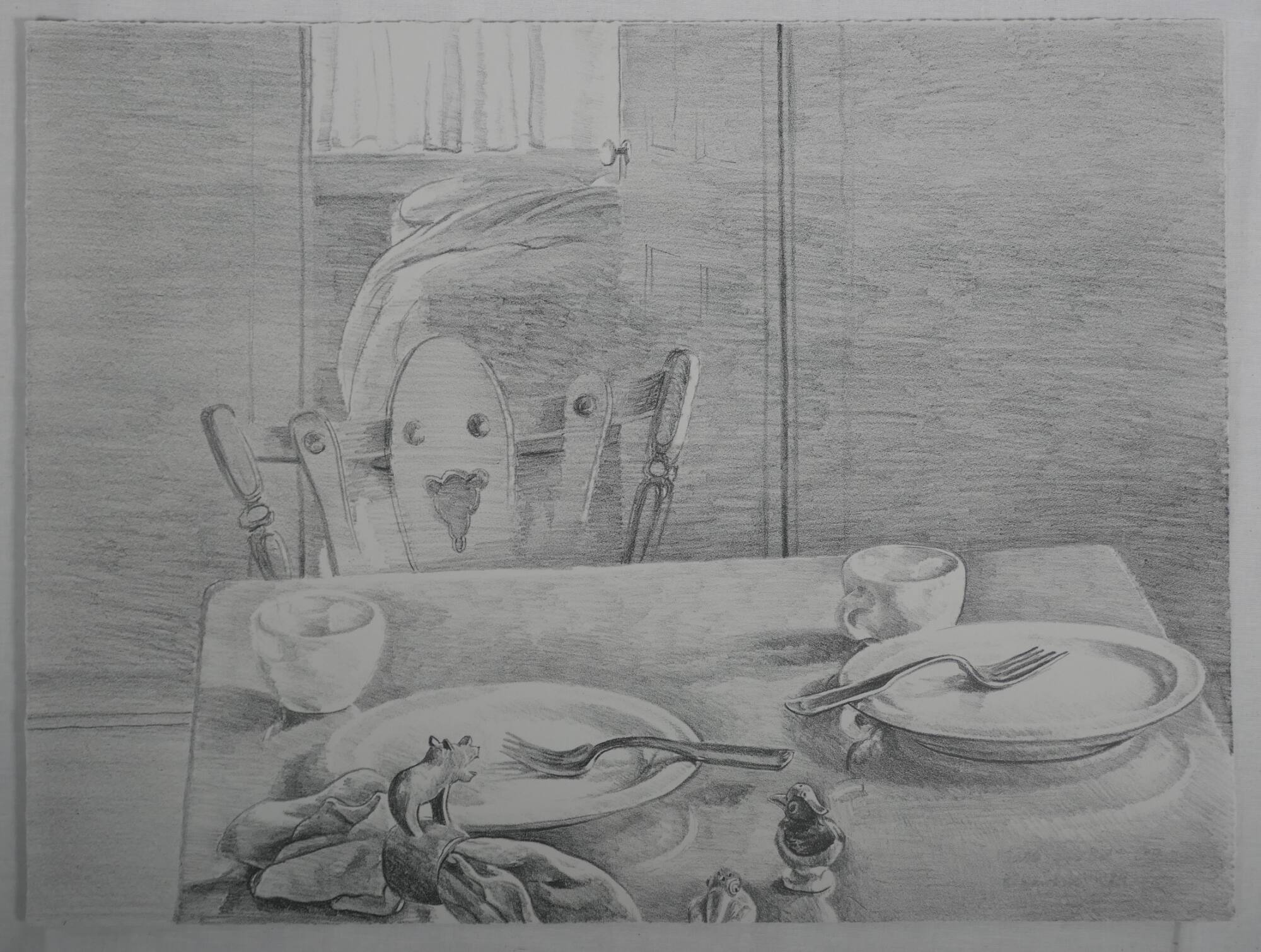 Table and Bed