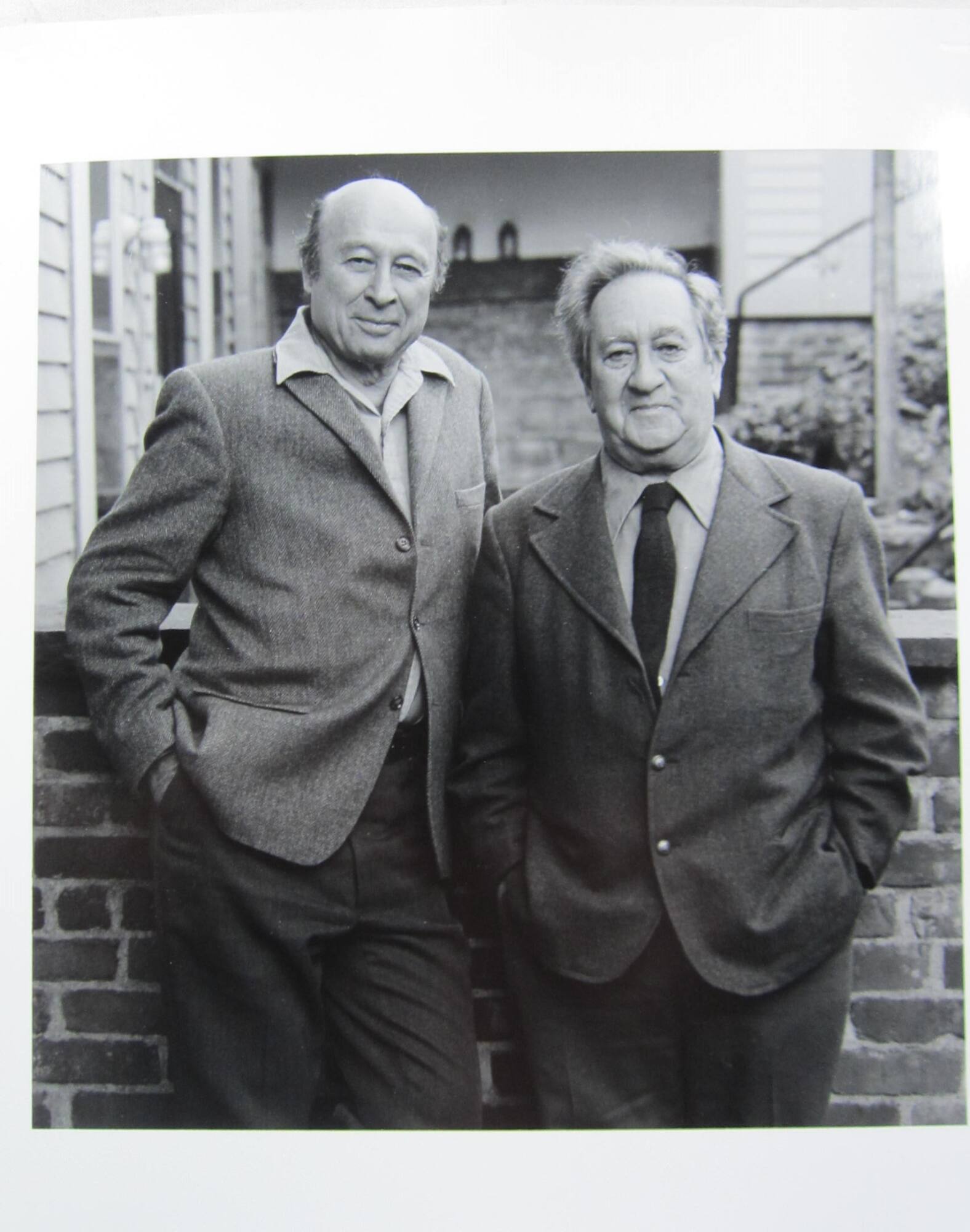 Harry Callahan and Aaron Siskind (in Harry's backyard), Providence, RI