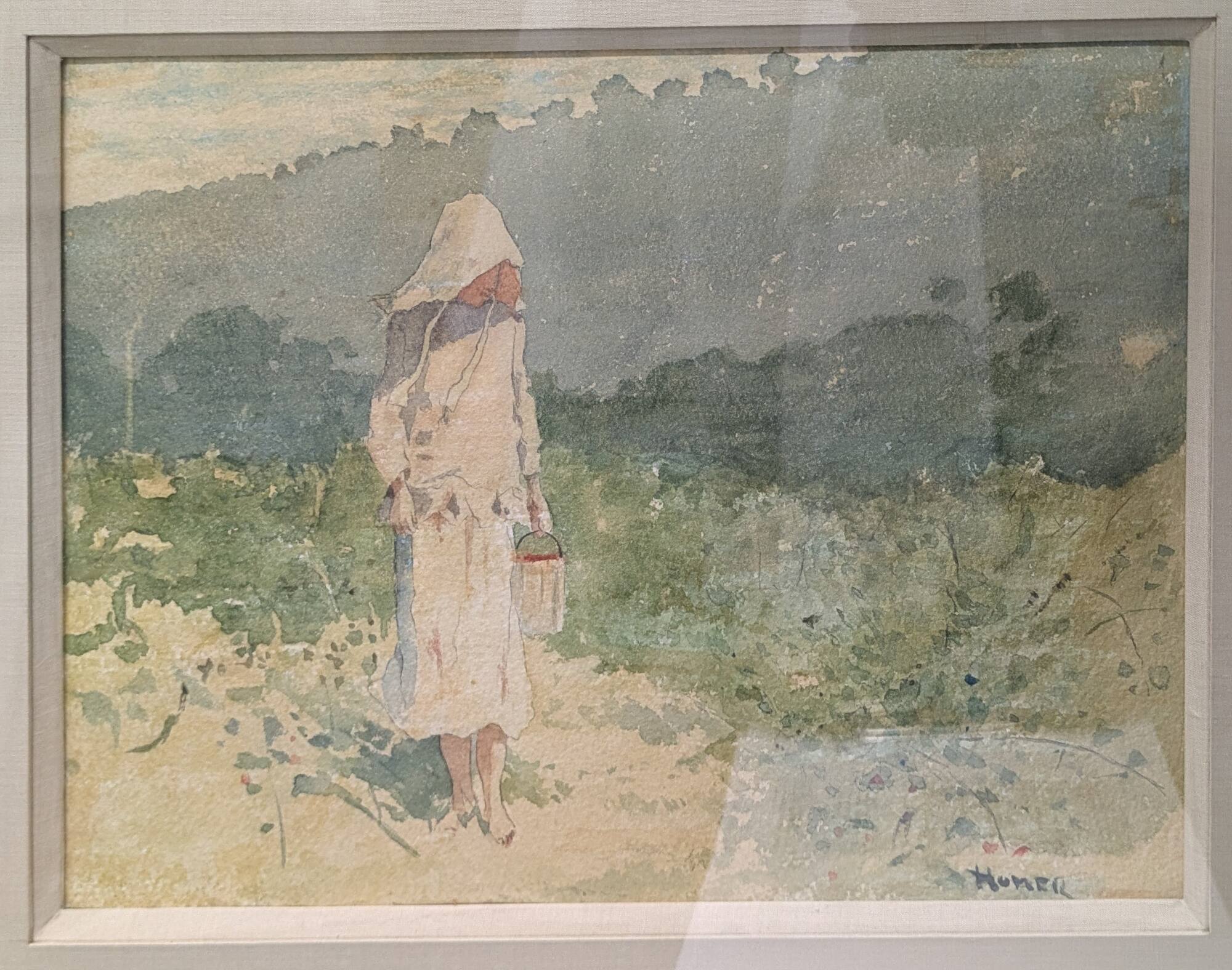 Berrypicker, Girl in a Sunbonnet