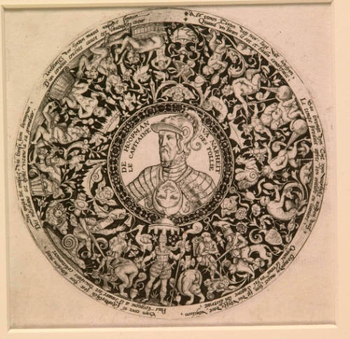 Design for a plate, with the Duke of Alva