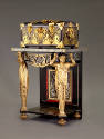 casket with stand overall oblique left