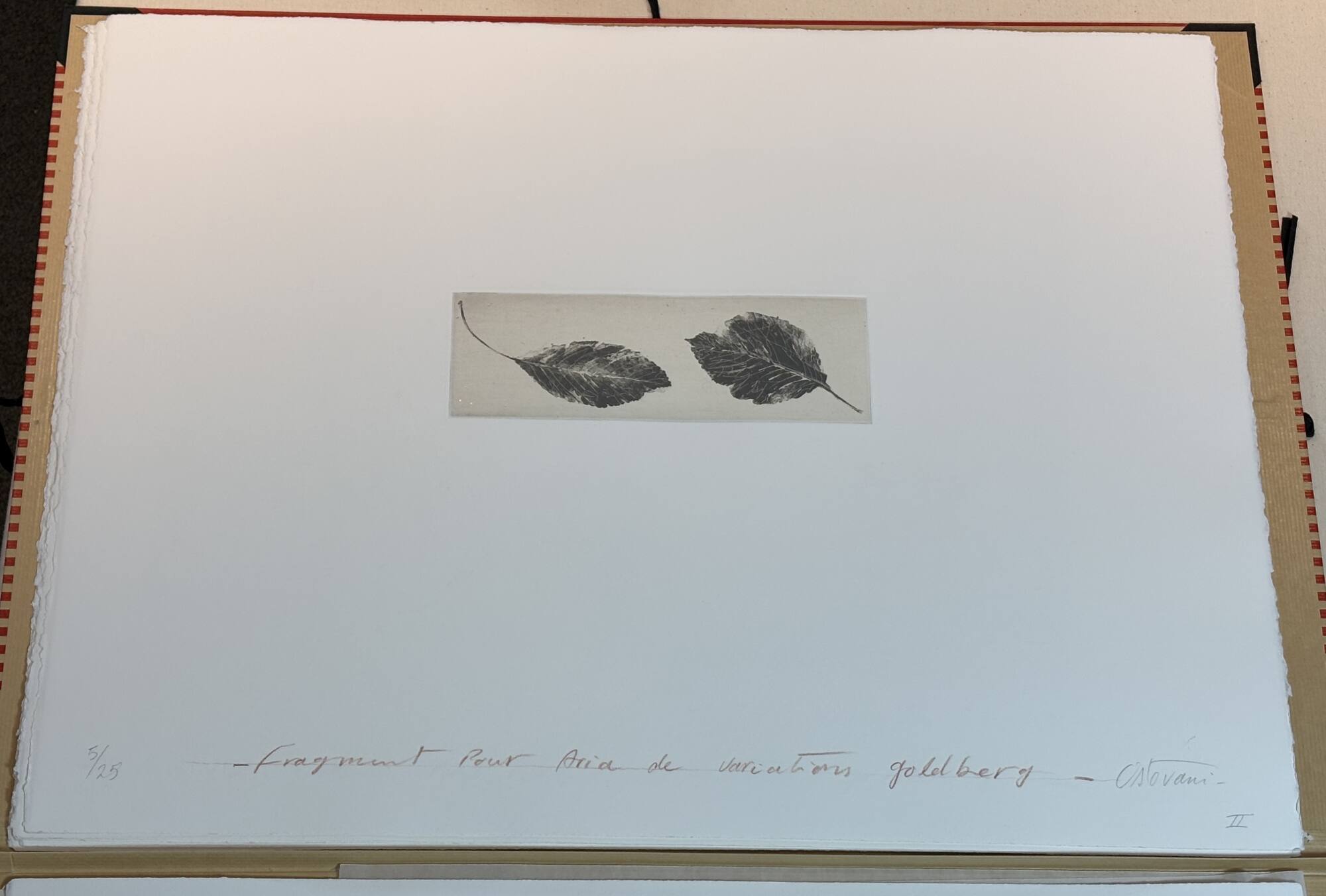 Fragment for the Aria of Goldberg Variations II