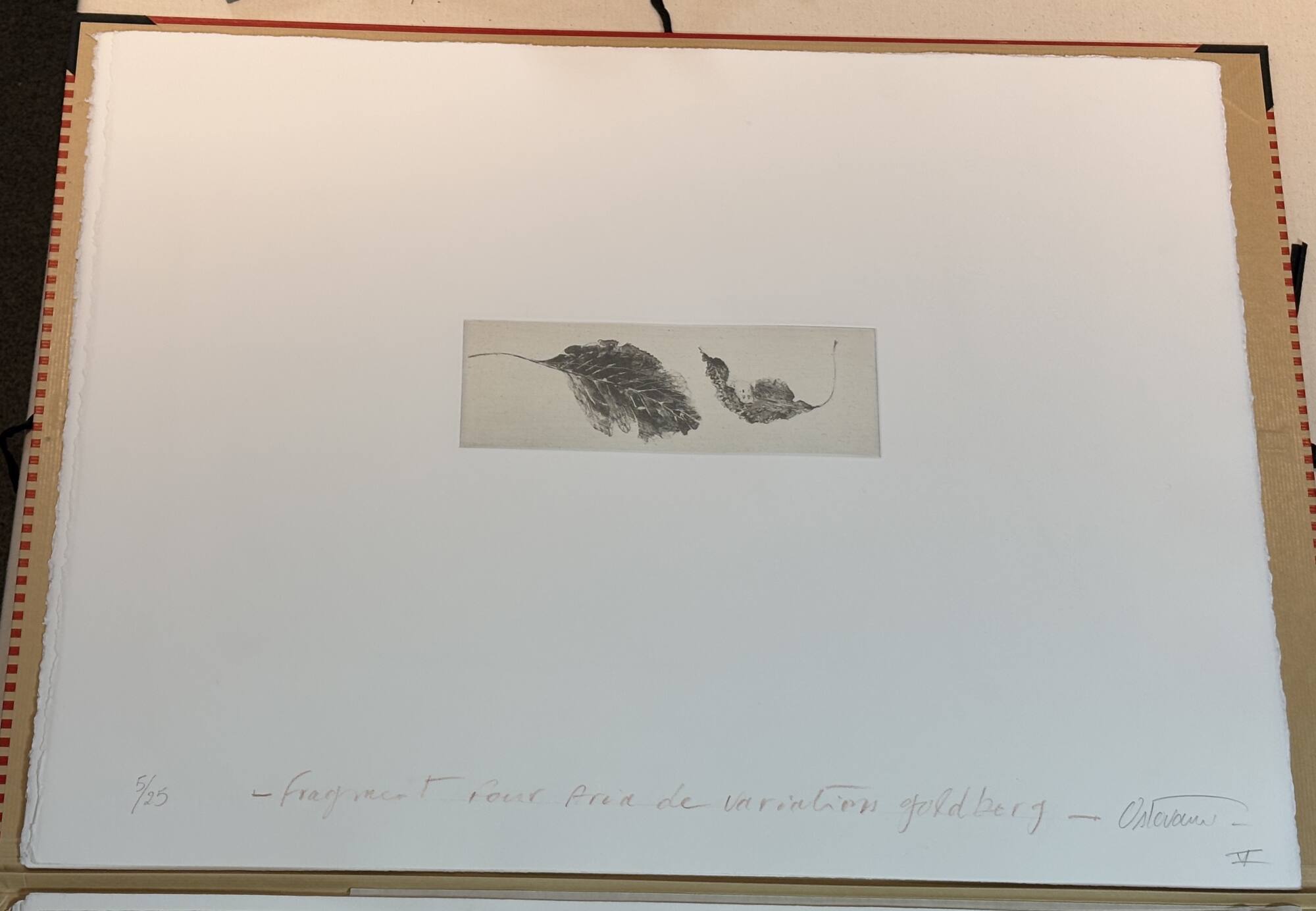Fragment for the Aria of Goldberg Variations V