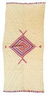 Classic Pink Diamond Center on White Ground Saltillo