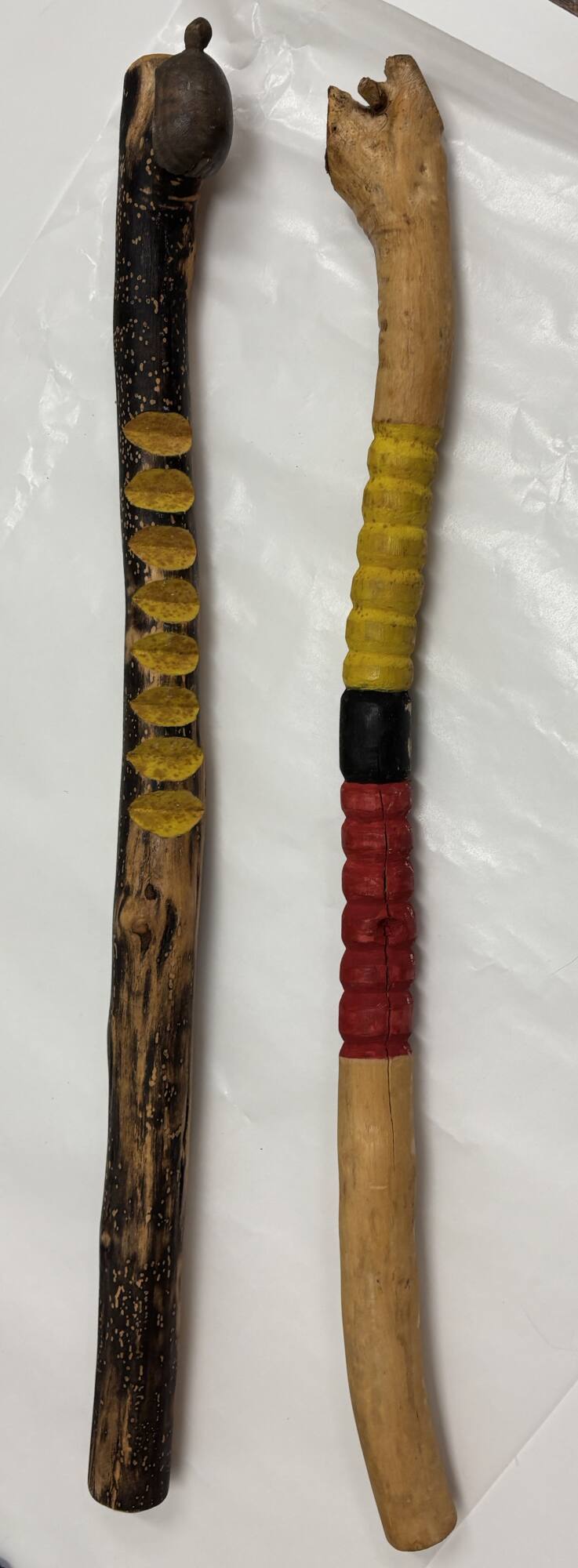 Bear Dance Singer Notched Sticks