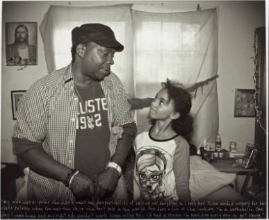 Jerrold and Youngest Child, A Block from IU Stadium