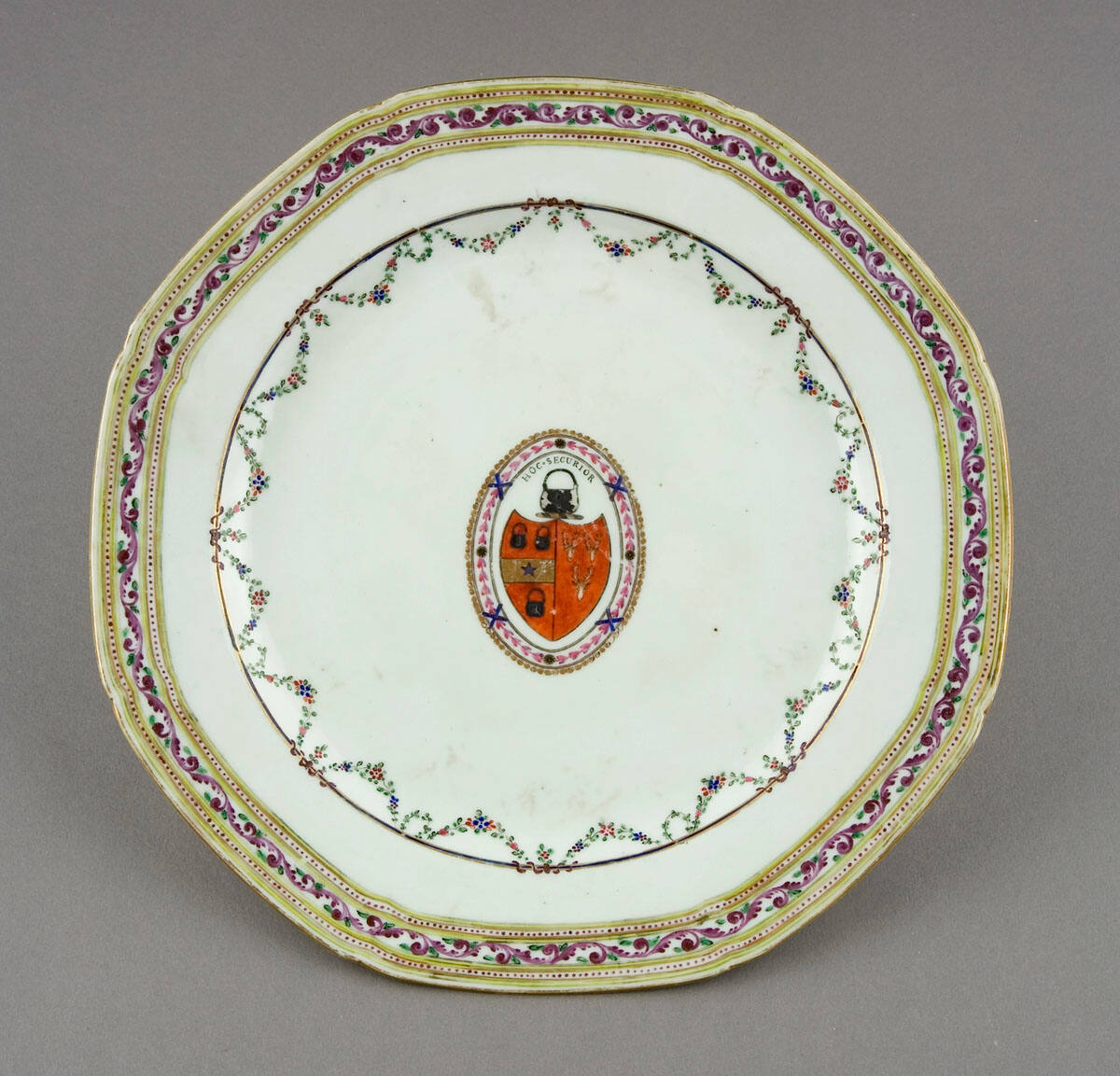 Floral Festoons on Bouge Plate