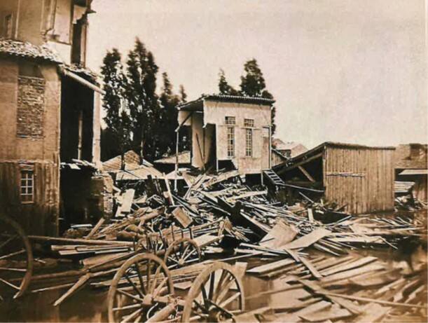 “Cours Bourbon” Lyon Flood, 5 June 1856