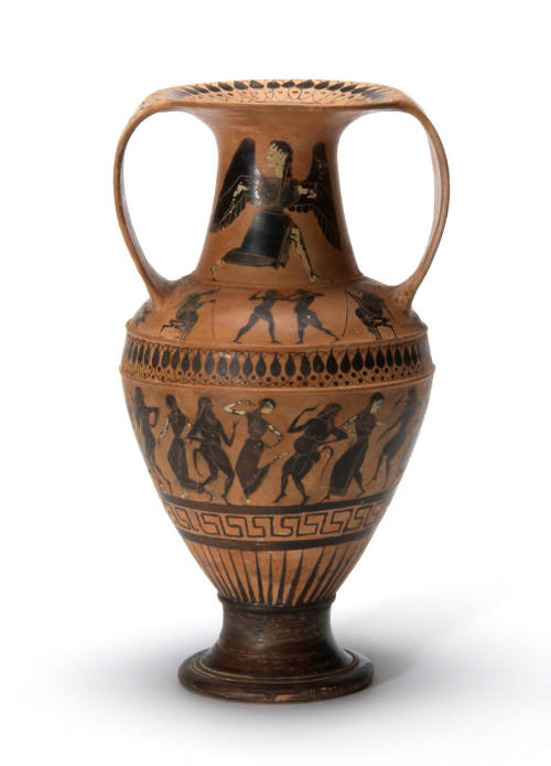Attic Black Figure Nikosthenic Amphora
