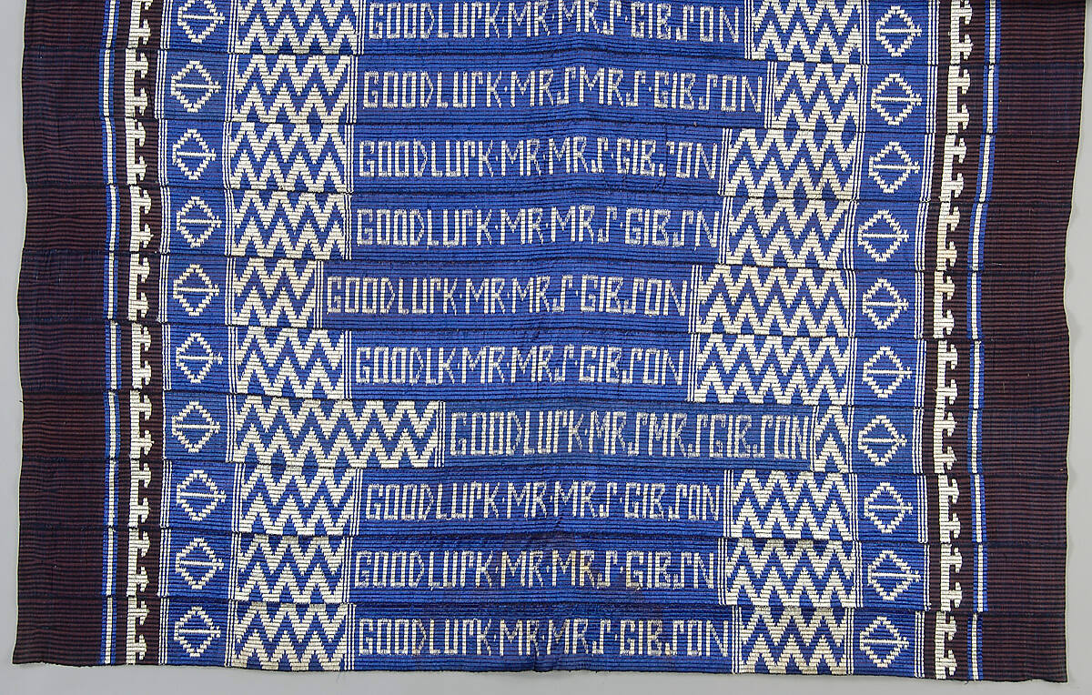 Blanket "Mr. and Mrs. Gibson"