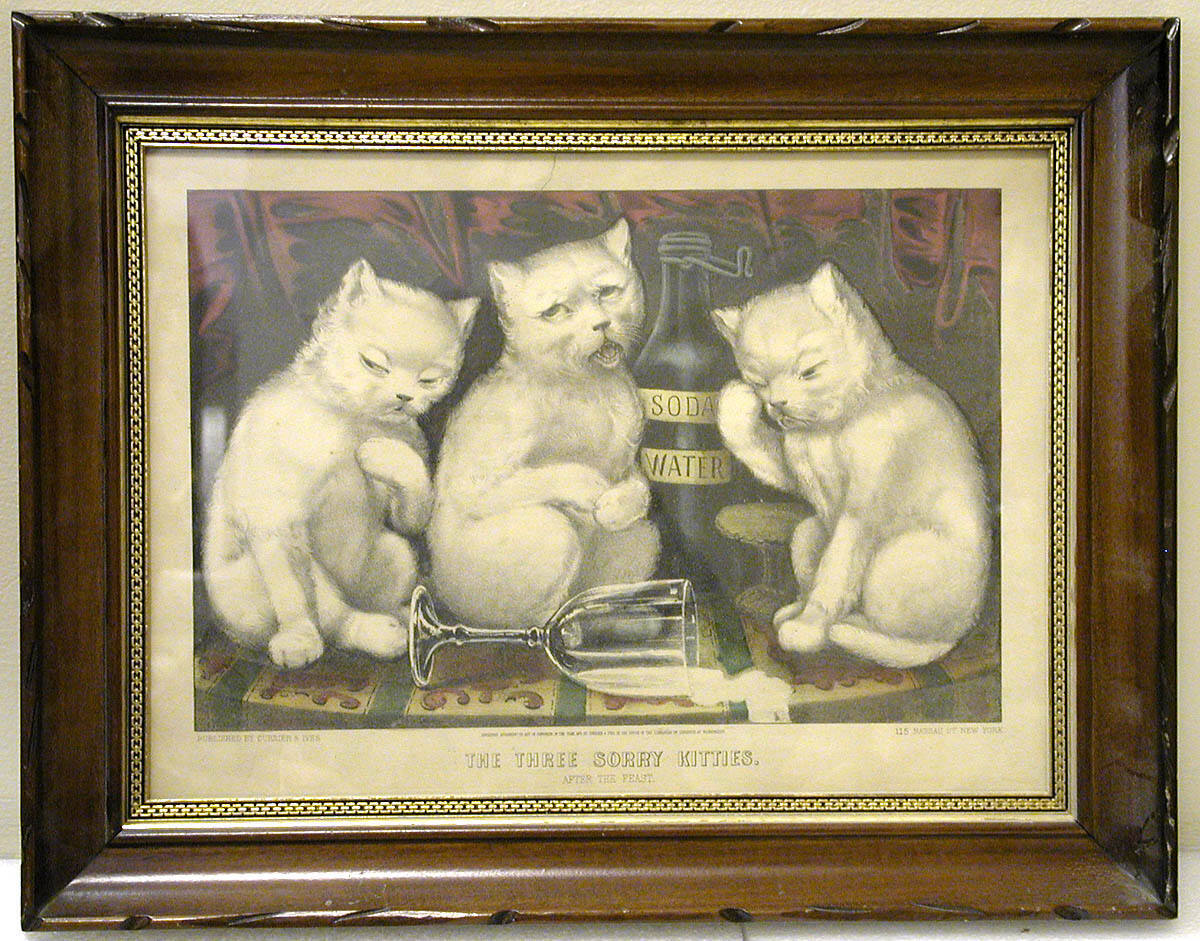 The Three Sorry Kitties After the Feast