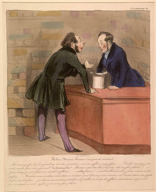 Robert Macaire, Director of an Industrial Newspaper