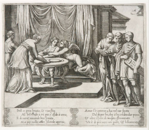 Psyche and Cupid are Served at a Table