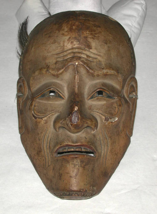 Nô mask of an old man (probably Kôjô, a little old man)