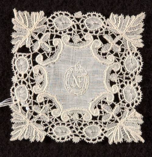 Lace Square with Initial N