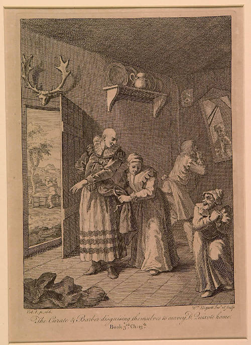 The Curate and Barber Disguising Themselves